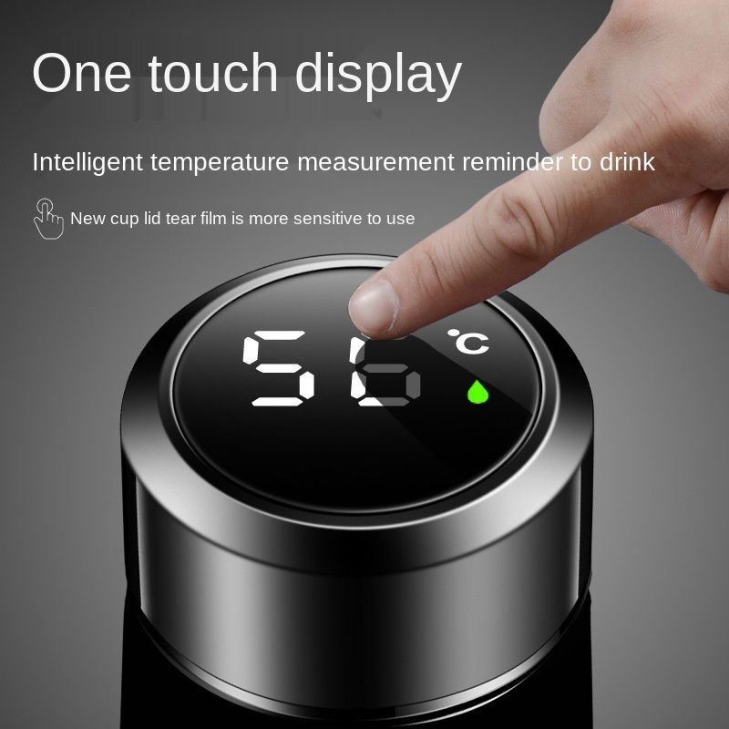 Smart LED Temperature Display Vacuum Insulated Water Bottle – Hot & Cold Stainless Steel Flask